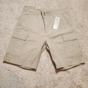 New Mens Levi's Carrier Cargo Shorts Khaki Color